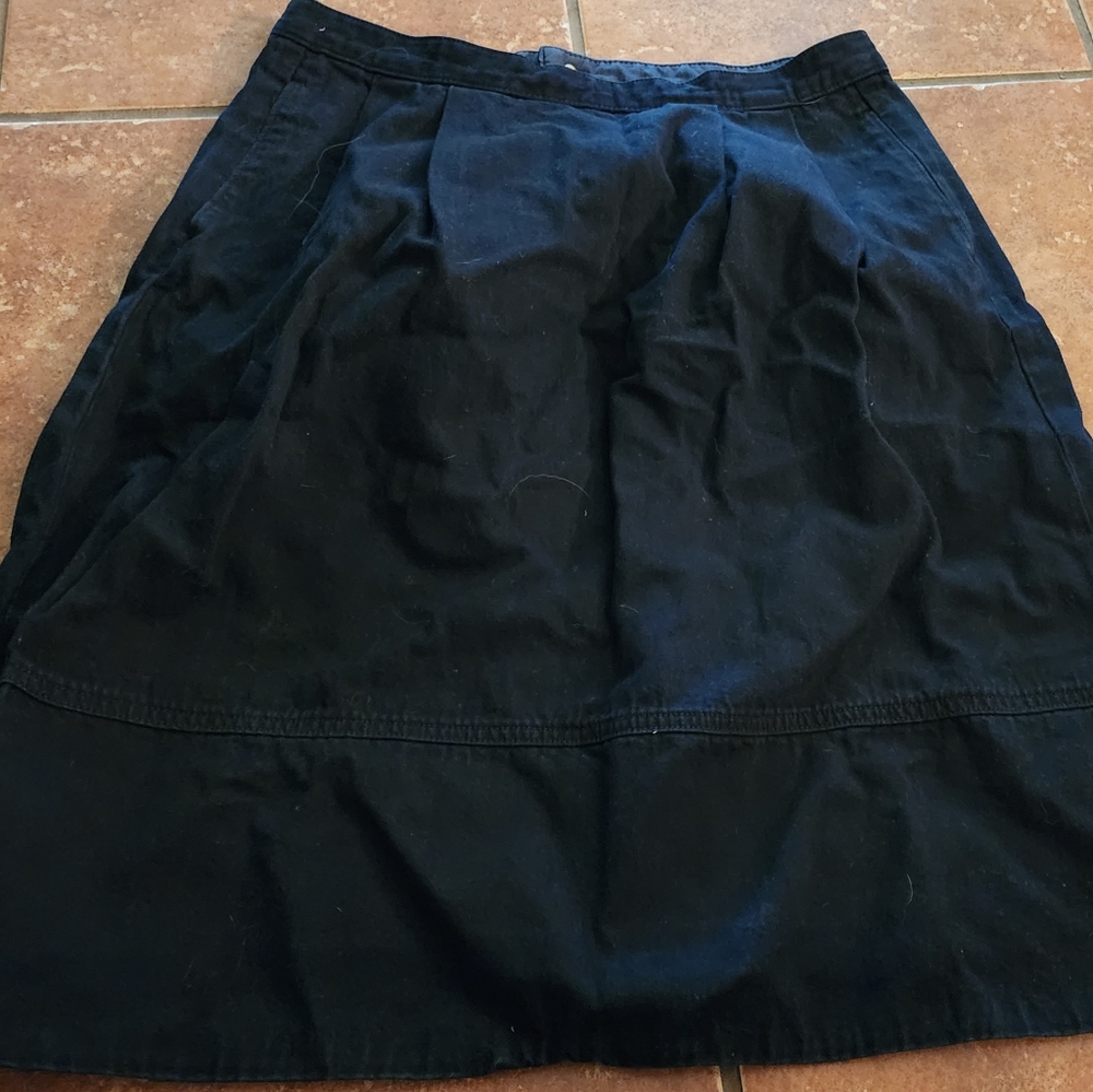 Uniqlo Black Denim Skirt, Size 6